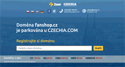 Desktop Screenshot of fanshop.cz